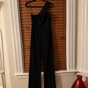 Petal & Pup Black One-Shoulder Jumpsuit size 6 LIKE NEW